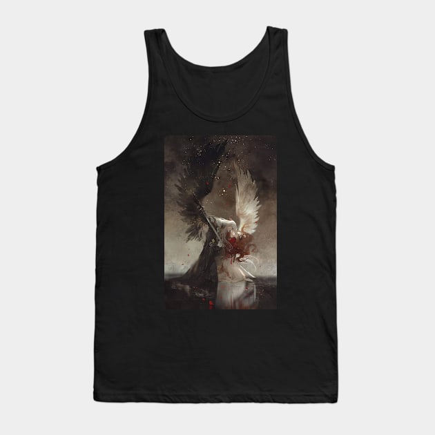 Angel and Evil Fantasy Tank Top by SkyfrNight